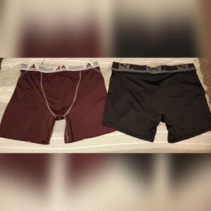 Adidas Puma performance boxer briefs